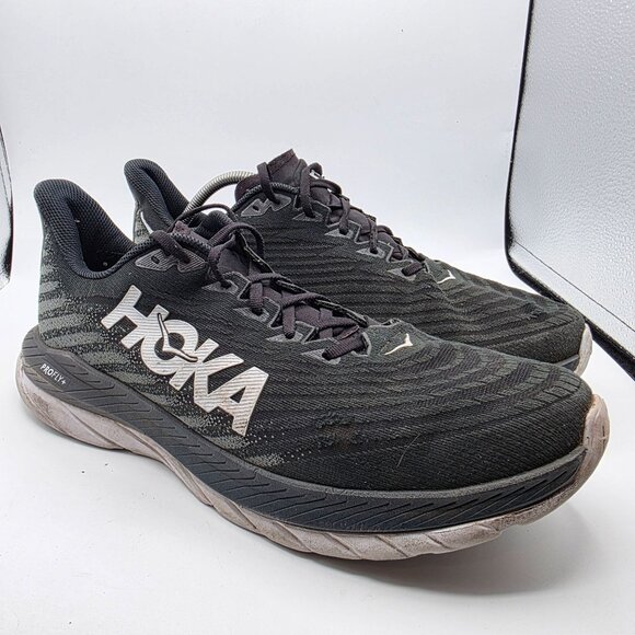 Hoka One One Mach 6 Mens Size 13 D Black White Athletic Shoes Running Walking - Picture 1 of 13